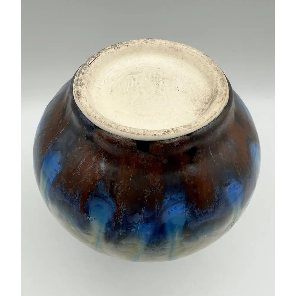Bill Campbell Studio Art Pottery Crystalline Glazed Vase 5.5” Artist Signed